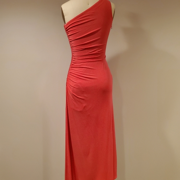 Cache designer brand RED dress contour bodycon with bead detailing / zipper, S - Picture 10 of 14